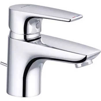 Смеситель для раковины Kludi Pure&Solid с донным клапаном, хром (343850575)