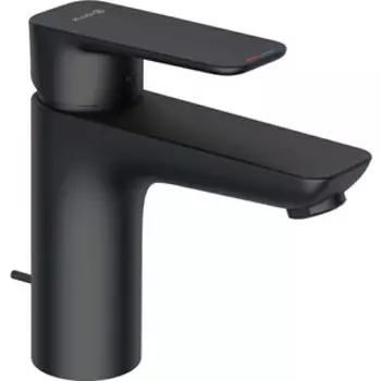 Смеситель для раковины Kludi Pure Style с донным клапаном, черный матовый (402903975)