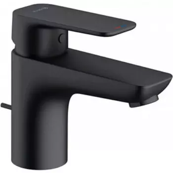 Смеситель для раковины Kludi Pure Style с донным клапаном, черный матовый (403823975)