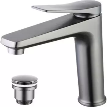 Смеситель для раковины Lemark Bronx графит (LM3737GM)