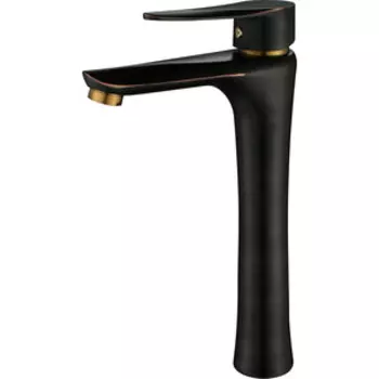 Смеситель для раковины Профсан Steel PSM-301-6 черный/бронза