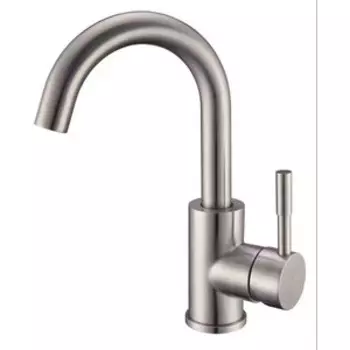 Смеситель для раковины РМС SUS124 нержавеющая сталь (SUS124-001F-1)