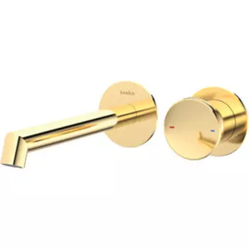 Смеситель для раковины Teska Arte встраиваемый, золото (E5507)