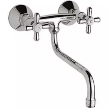 Смеситель для раковины Vidima Ретро настенный s излив 200 мм керамика (B9706AA/BA122AA)