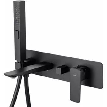 Смеситель для ванны Allen Brau Infinity с механизмом, черный матовый (5.21007-31)