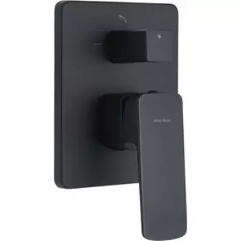 Смеситель для ванны Allen Brau Infinity X2 с механизмом, черный матовый (5.21014-31)