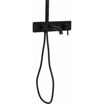 Смеситель для ванны Allen Brau Priority с механизмом, черный матовый (5.31006-31)