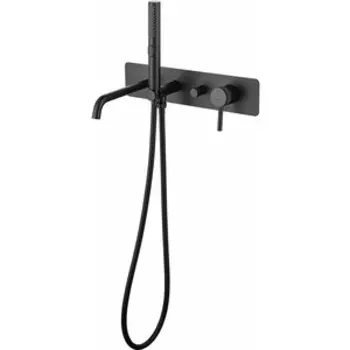 Смеситель для ванны Allen Brau Priority с механизмом, черный матовый (5.31A05-31)