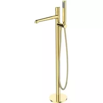 Смеситель для ванны BelBagno Uno напольный, золото (UNO-FMT-ORO)