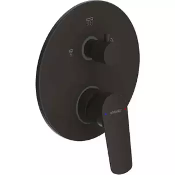 Смеситель для ванны Bravat Rhein внешняя часть для D969BW-B-ENG, черный матовый (PB8429564BW-3-ENG)