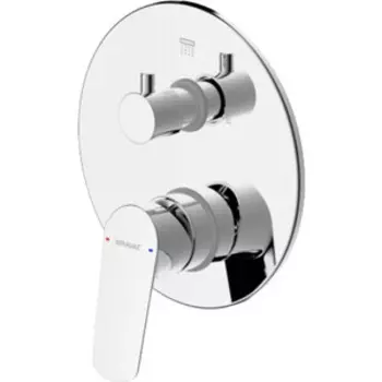 Смеситель для ванны Bravat Rhein внешняя часть для D969CP-B-ENG, хром (PB8429564CP-3-ENG)