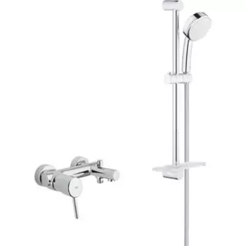 Смеситель для ванны Grohe Concetto с душевым гарнитуром, хром (32211001, 26083002)