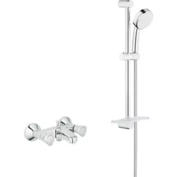 Смеситель для ванны Grohe Costa L с душевым гарнитуром, хром (25450001, 26083002)
