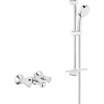 Смеситель для ванны Grohe Costa S с душевым гарнитуром, хром (25483001, 26083002)