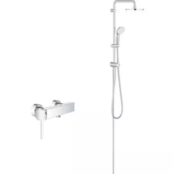 Смеситель для ванны Grohe Plus с душевым гарнитуром, хром (33553003, 27389002)