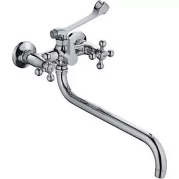 Смеситель для ванны Haiba HB19-3 универсальный, хром (HB2619-3)