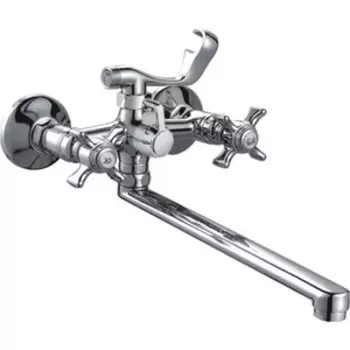 Смеситель для ванны Haiba HB24 универсальный, хром (HB2124)