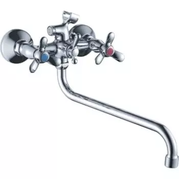 Смеситель для ванны Haiba HB12 универсальный, хром (HB2212)