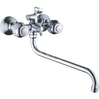 Смеситель для ванны Haiba HB26 универсальный, хром (HB2226)