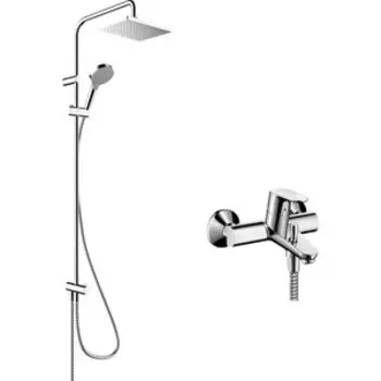 Смеситель для ванны Hansgrohe Focus с душевым гарнитуром, хром (31940000, 26282000)