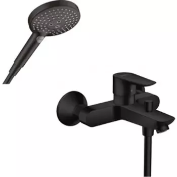 Смеситель для ванны Hansgrohe Talis E с душем, черный матовый (71740670, 28276671, 26530671)