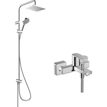 Смеситель для ванны Hansgrohe Vernis Shape с душевым гарнитуром, хром (71450000, 26282000)