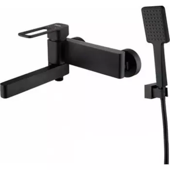 Смеситель для ванны IDDIS Slide черный матовый, с душем (SLIBL00i02)