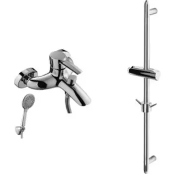 Смеситель для ванны Lemark Atlantiss с душем, хром (LM3202C, LM8063C)