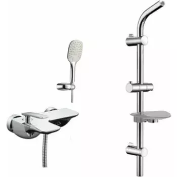 Смеситель для ванны Lemark Bellario с душем, хром (LM6802C, LM8071C)