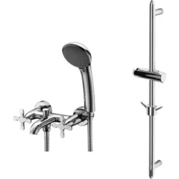 Смеситель для ванны Lemark Duetto с душем, хром (LM5712C, LM8063C)