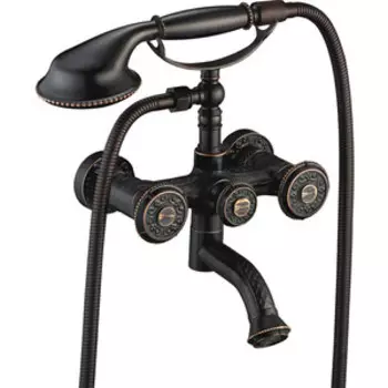 Смеситель для ванны Lemark Jasmine черная бронза (LM6614ORB)