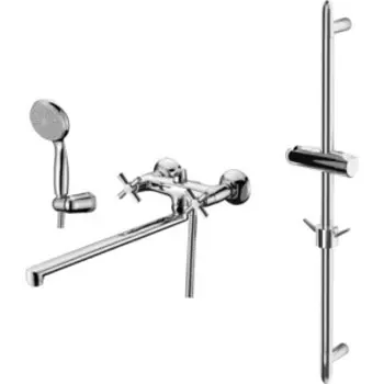 Смеситель для ванны Lemark Neo с душем, хром (LM2212C, LM8063C)