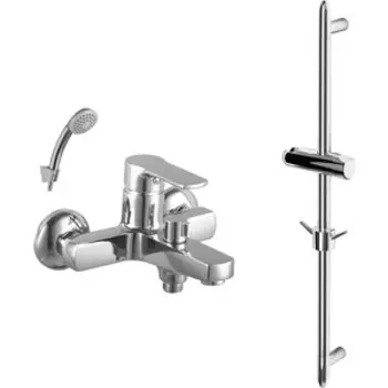 Смеситель для ванны Lemark Plus Grace с душем, хром (LM1512C, LM8063C)