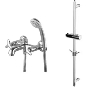 Смеситель для ванны Lemark Plus Spirit с душем, хром (LM1912C, LM8063C)