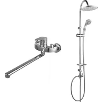 Смеситель для ванны Lemark Shift с душем, хром (LM4317C, LM8801C)