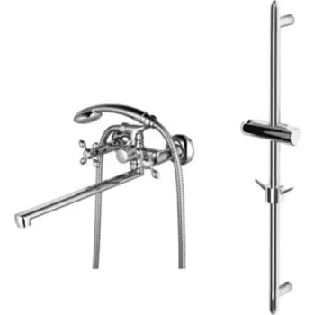 Смеситель для ванны Lemark Vista с душем, хром (LM7651C, LM8063C)