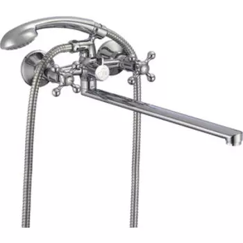 Смеситель для ванны Milardo Duplex универсальный с душем, хром (DUPSBL2M10)