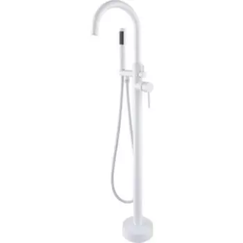 Смеситель для ванны Orange Steel напольный, белый (M99-336w)