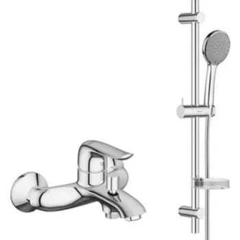 Смеситель для ванны RedBlu by Damixa Palace Evo 2 с душевым гарнитуром, хром