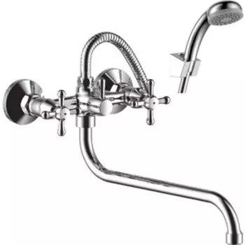 Смеситель для ванны Rossinka Silvermix с душем, хром (Y02-82)