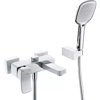 Смеситель для ванны Wasserkraft Aller белый / хром (1061WHITE)