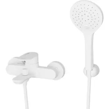Смеситель для ванны Wasserkraft Mindel белый soft-touch (8501)