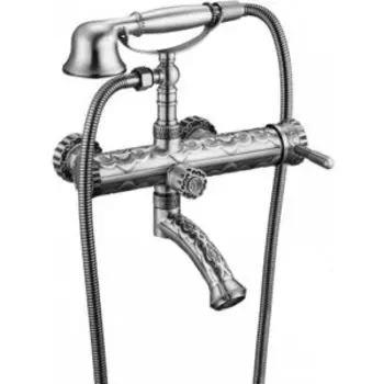 Смеситель для ванны ZorG Antic серебро (A 100W-SL)