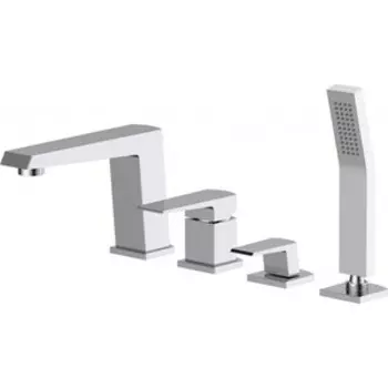 Смеситель на борт ванны BelBagno Arlie на 4 отверстия, хром (ARL-VIM4-CRM)