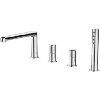 Смеситель на борт ванны BelBagno Uno на 4 отверстия, хром (UNO-BVD4-CRM)