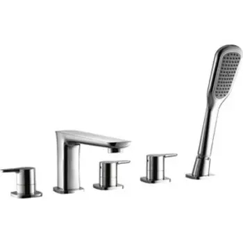 Смеситель на борт ванны Cezares Tesoro с душем, хром (TESORO-F-BVD5-01)