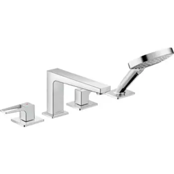 Смеситель на борт ванны Hansgrohe Metropol с механизмом, хром глянцевый (74552000, 13444180)