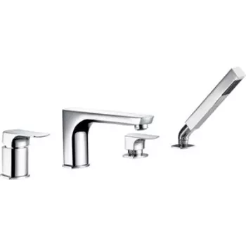 Смеситель на борт ванны Wasserkraft Salm на 4 отверстия, хром (2755)