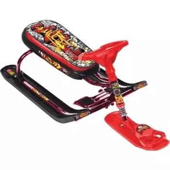 Снегокат Nika ''ТИМКА СПОРТ 5'' с граффити на красном (красный лак каркас) ТС5/ГК2