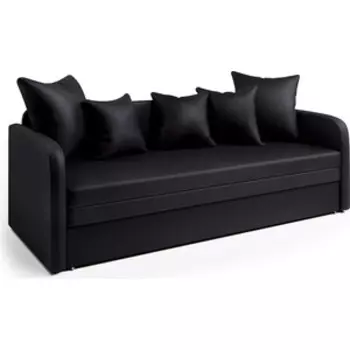 Софа Шарм-Дизайн Трио экокожа черный